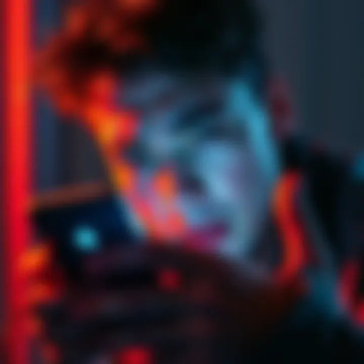 A person looking frustrated at their phone while trying to receive a verification code.