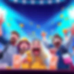 Bonuses for Plat V Players An illustration showing a Plat V player receiving weekly and monthly bonuses with excited expressions.