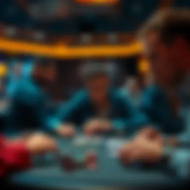 A player sitting at a poker table with Pocket Aces, contemplating decisions as an opponent goes all-in
