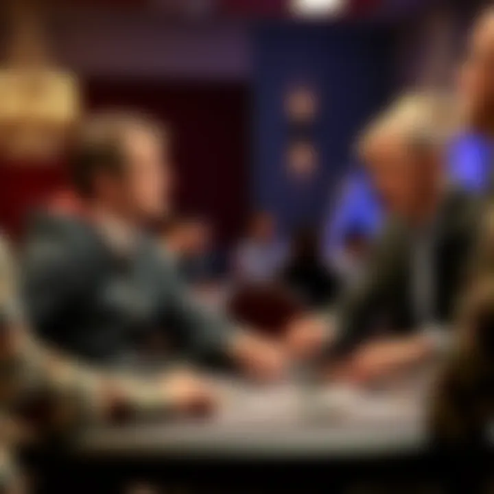 A player raises their hands in frustration while arguing with a dealer at a poker table over chip disputes during a tournament.