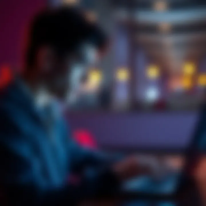 A frustrated player looking at their laptop, waiting for a payout from Mostbet after winning $3000.