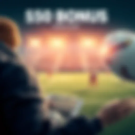 A person placing a bet with a $50 bonus on a football game, focusing on player Tua.