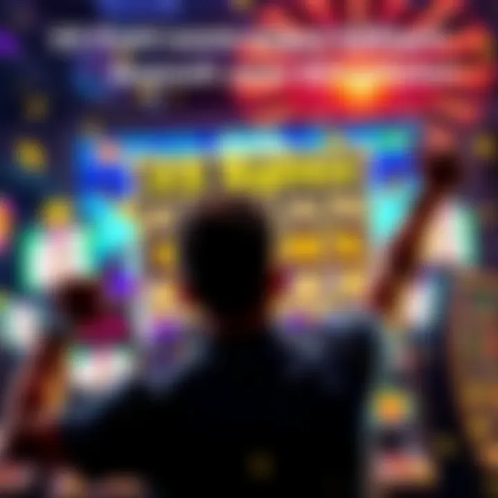 Player celebrates big win A person excitedly shows a winning screen with 25 free spins and a 1000x win, symbolizing a big payout without deposit requirements.