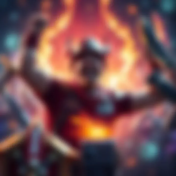 A happy gamer rejoices after receiving an unexpected epic bonus in Army of Ares, surrounded by game elements.