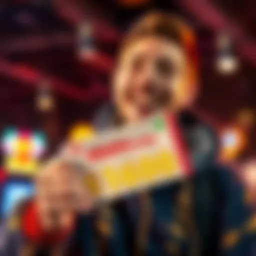 A player holds a winning ticket with a big smile, showing excitement after a successful game at Iron.