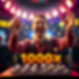 A happy player showing excitement after winning a significant amount in Plinko with small balls.