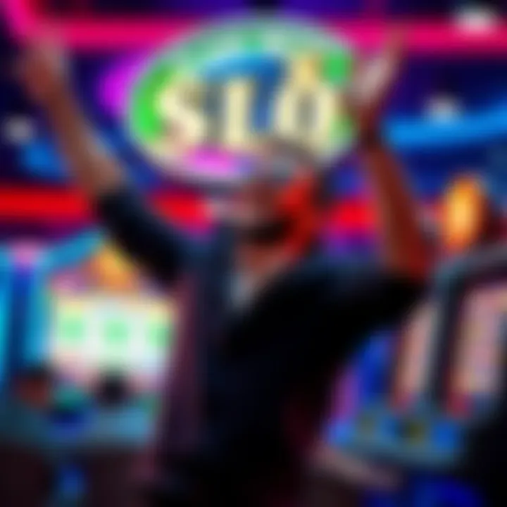 A person celebrating after hitting 9 quick hits with a small bet of 1.50 € at a slot machine.