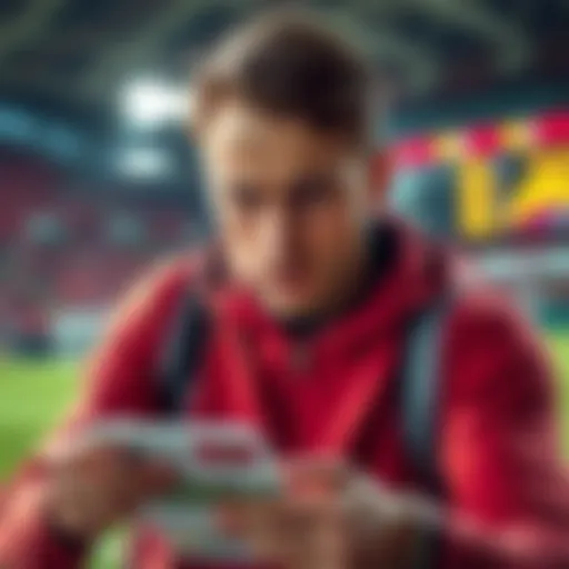 A player looks worried while checking their betting account, expressing concern over not receiving bonus bets for a specific game.