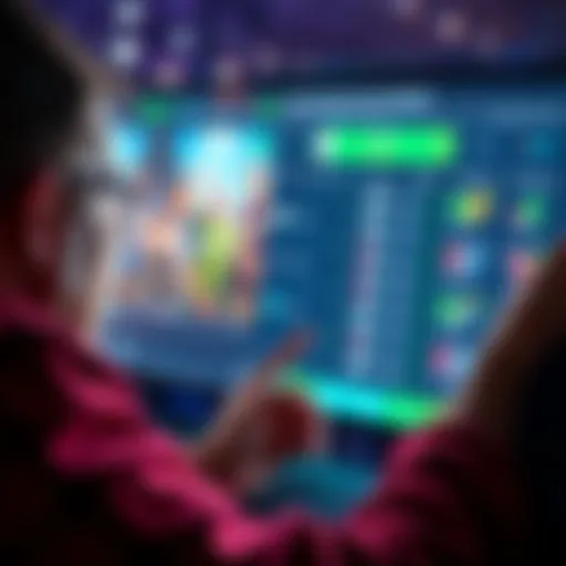 A person looking at their betting results on a screen, contemplating a decision to cash out