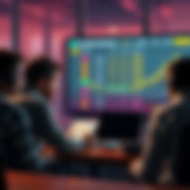 People discussing a player's skill rating with charts and numbers on a screen