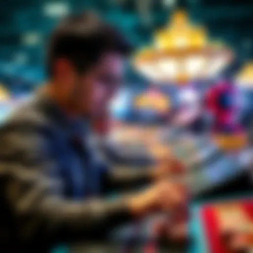 Player making a quick check A player at ClubWPTGold clicking a button rapidly during a game, showing signs of unusual behavior.