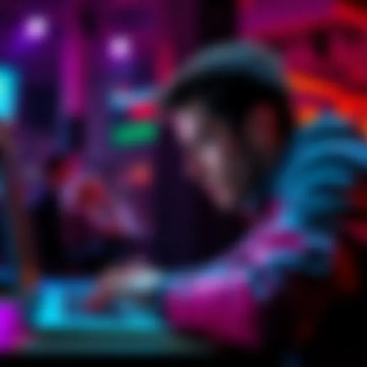 A concerned player looking at a laptop screen showing a restricted betting account notice