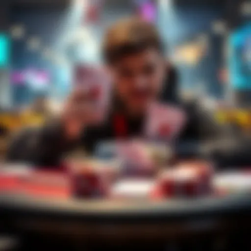 Player 3-Betting with AQ and AJ A poker player confidently raises with AQ and AJ, showcasing a strategic move at the table.