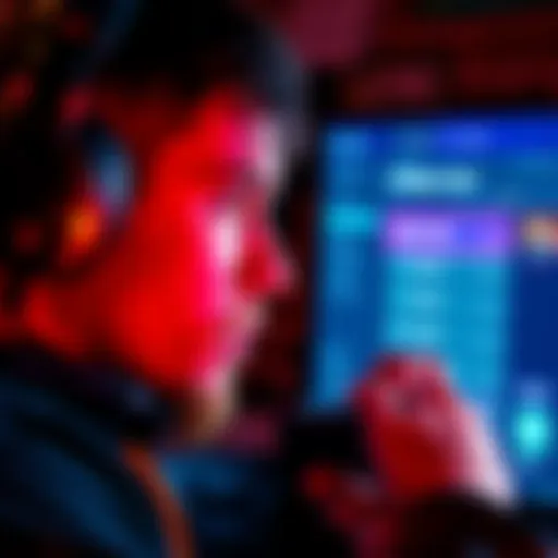 A gamer looks thoughtfully at a screen displaying options to manage an affiliate code