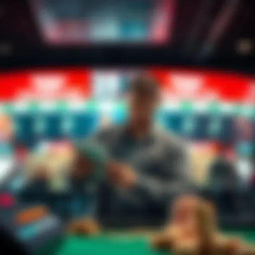 A person at a betting counter placing a large bet of 250,000 euros