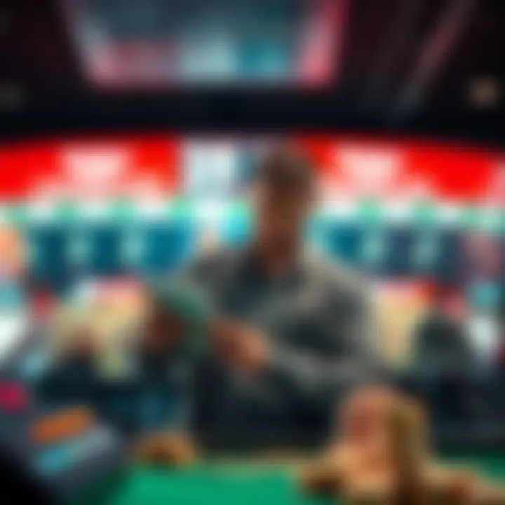 A person at a betting counter placing a large bet of 250,000 euros