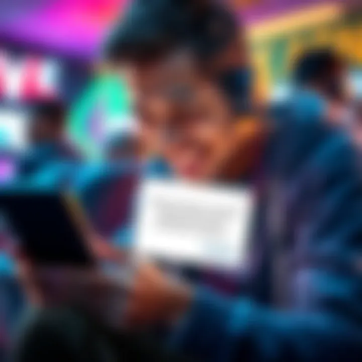A player smiling while looking at a notification on their device about a bonus received after contacting support.