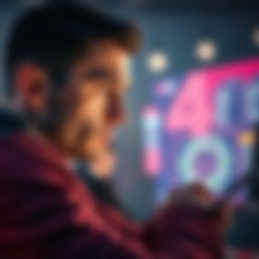 A person looks at their Bovada account, pondering over bonus funds and withdrawal options, with a concerned expression