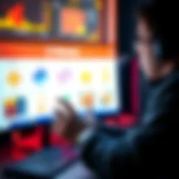 A player analyzing different bonus options on a computer screen