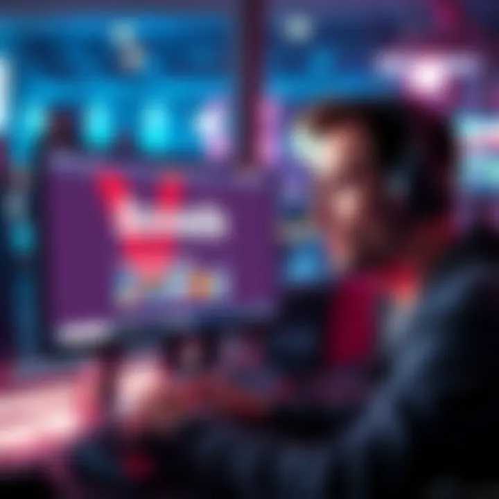 Player complaining about slow service on Bovada A frustrated player looking at a computer screen with a slow loading Bovada site, showing signs of dissatisfaction.