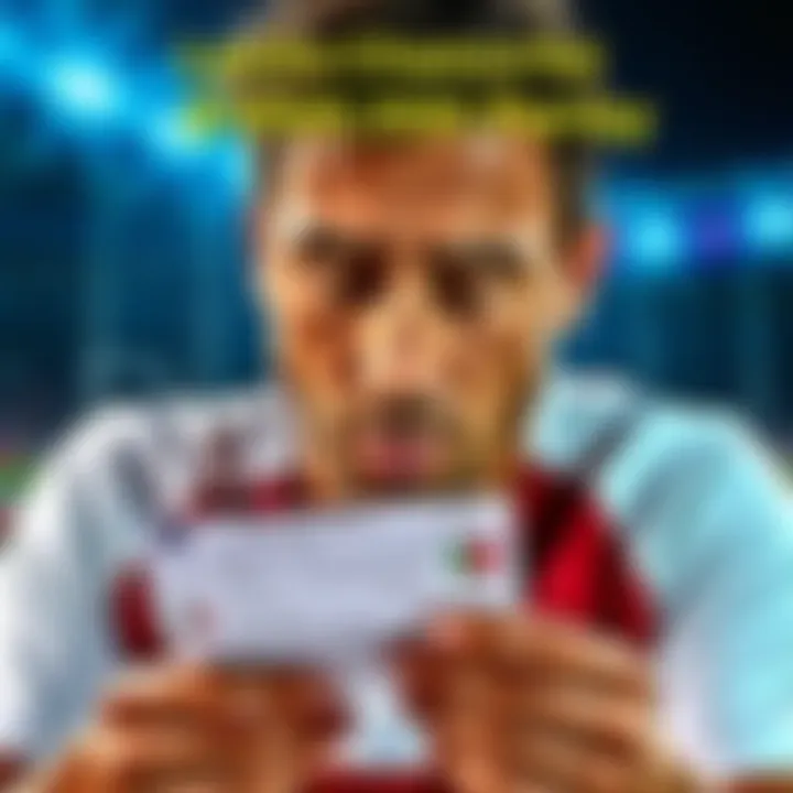 A player looks at a betting slip for a $180,000 parlay on the Portugal vs. DR Congo match, showing excitement and tension while considering their options.