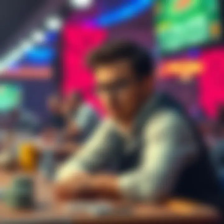 A player sitting at a table looking thoughtful, considering a name change due to discrimination in gambling.