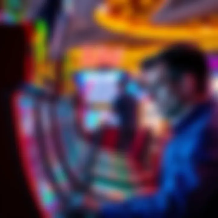 Player deciding to cash out or continue A player looking at their game screen, contemplating whether to cash out or keep playing, with anxious expression