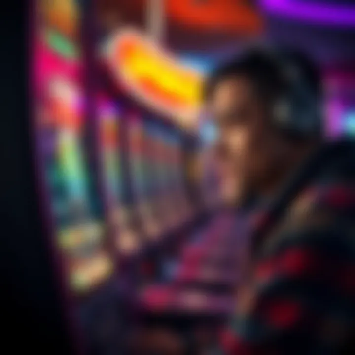 Player disappointed after a spin A frustrated player looking at a gaming screen with no bonus after a $2 spin