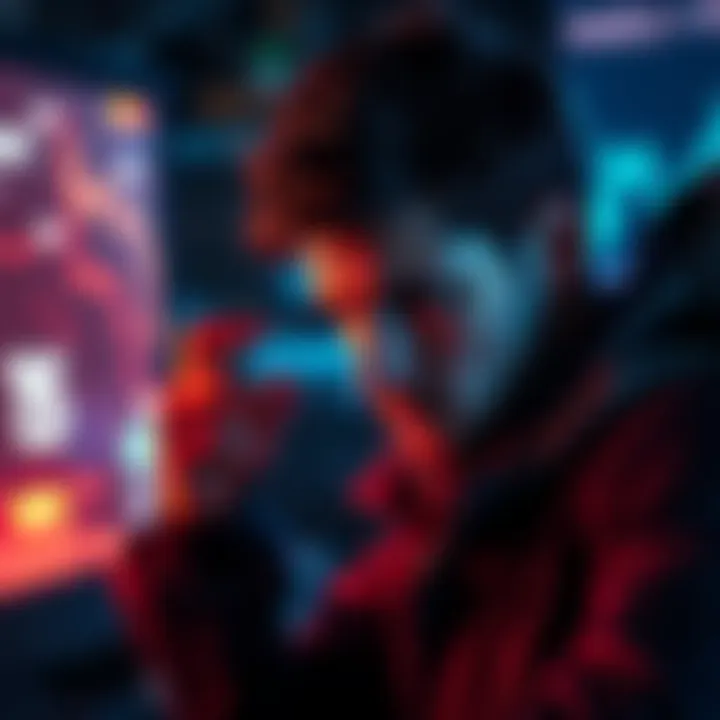 A player looking at a screen showing an error message related to a tournament ticket