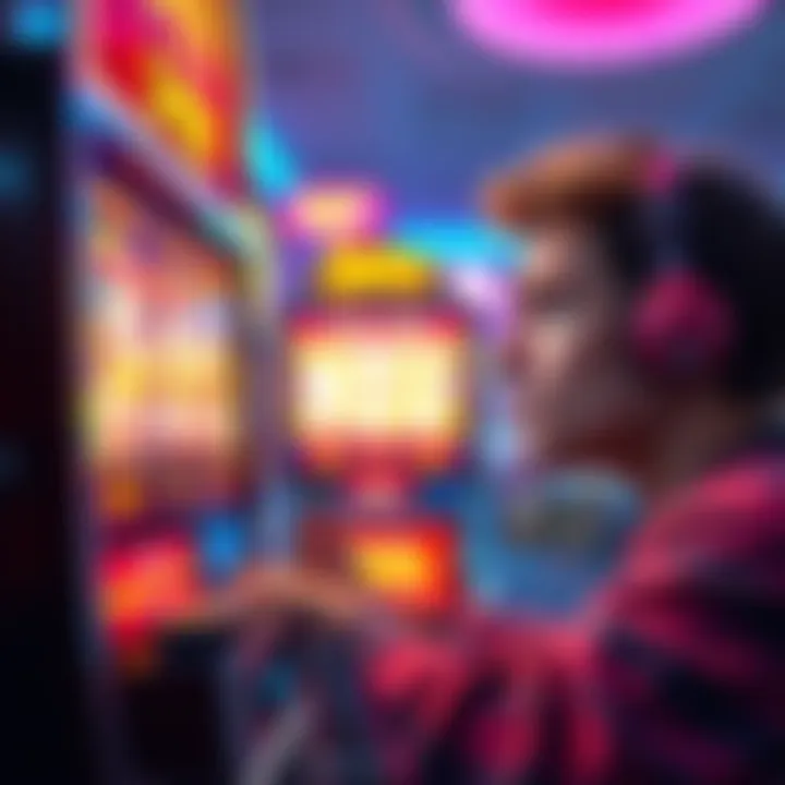 A person looking at a slot machine screen showing 504 spins with no bonuses, showing disappointment on their face