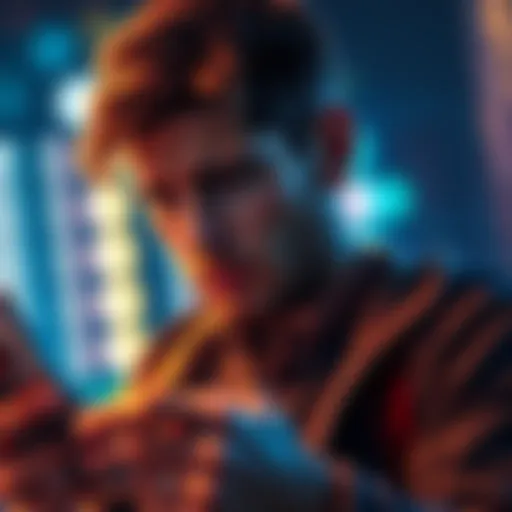 A person looking stressed while checking their phone for updates on a Bet365 payout