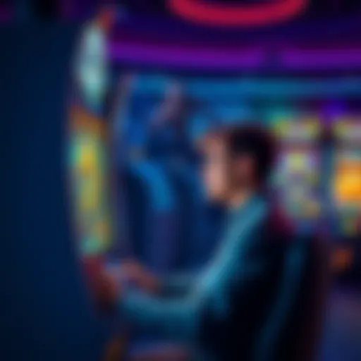 A person sitting at a Gates of Olympus slot machine looking at the screen with mixed emotions after a bad run