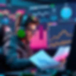 Player in Platinum Rank A competitive gamer analyzing strategies for success in the Plat 3 rank, with charts and graphics in the background