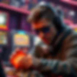 Player Investing in Stones A person humorously buying stones instead of traditional gambling rewards