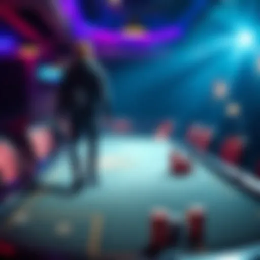 A person walking away from a poker table looking thoughtful, symbolizing a decision to leave a cold game.