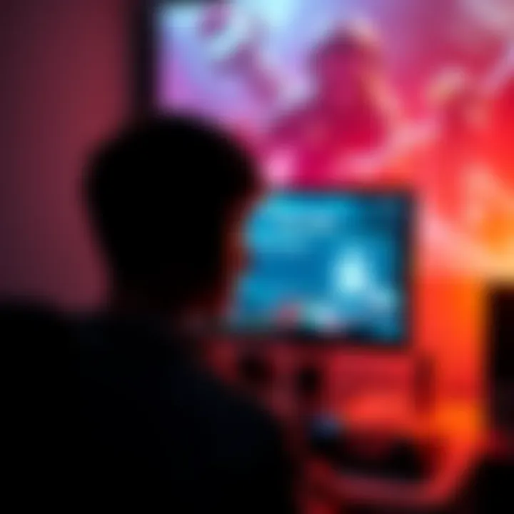 A player stares at a computer screen displaying a notification that a game is inaccessible, showing frustration.