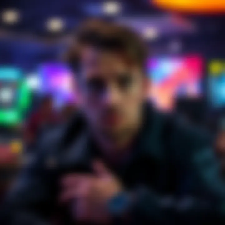 A new Plat 4 player looks worried, contemplating a strategy to recover losses from a game host.