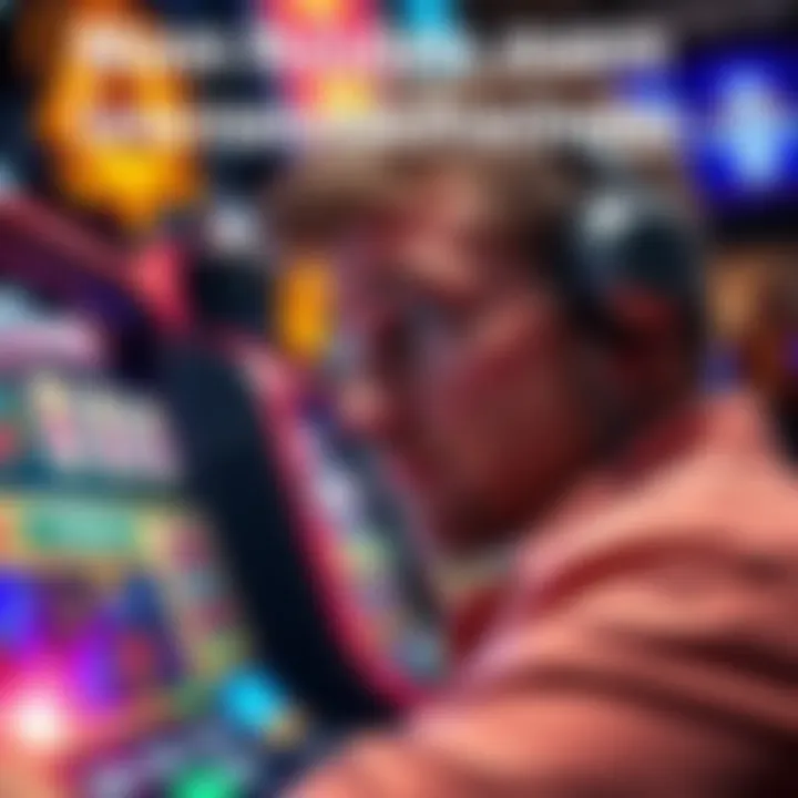 A concerned player stares at a gaming screen, reflecting on lost gains after an initial winning streak.