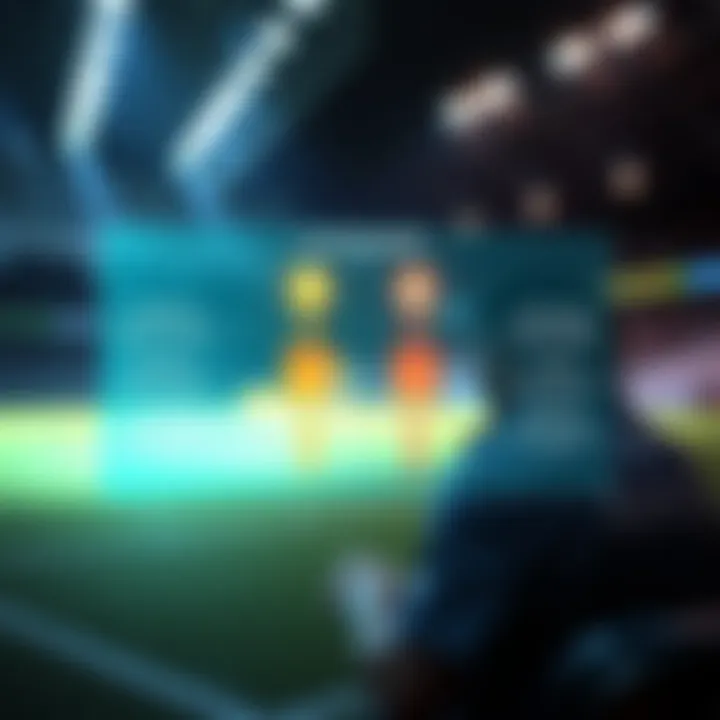 A graphic showing a digital representation of a player pairing created by GPT, with explanations for each choice displayed on the side.