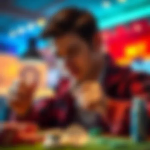 A person tearing up a betting slip, symbolizing the end of gambling. They look focused and relieved.