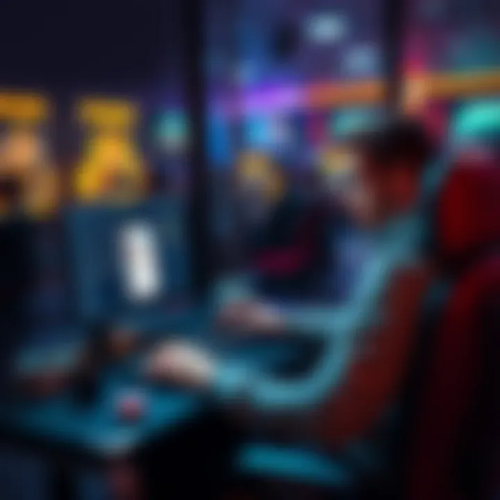 A player sits at a computer, analyzing different bonus offers and deposit experiences while considering their gaming habits.