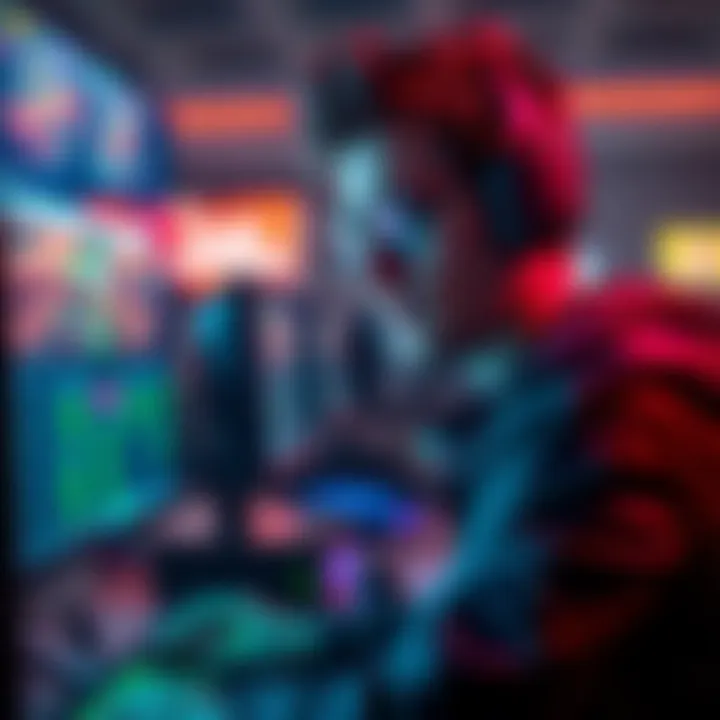 A person looking at a computer screen, confused about the absence of knockout tournaments in the gaming lobby.