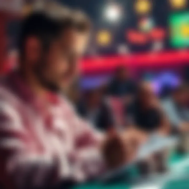 A part-time poker player reviewing notes about multi-table tournaments and tax regulations