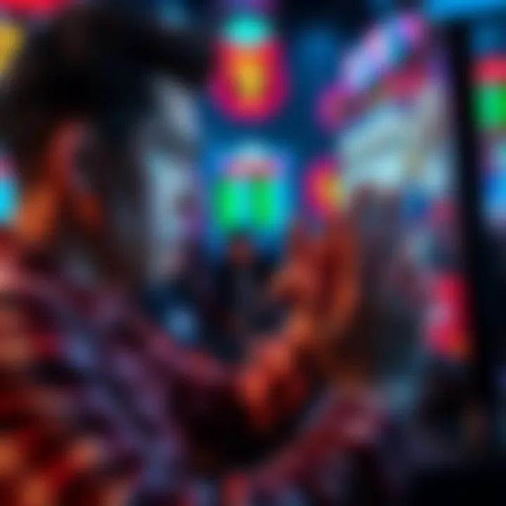 Player waiting for payout A concerned player looking at a screen showing pending winnings, expressing frustration over delayed payouts.