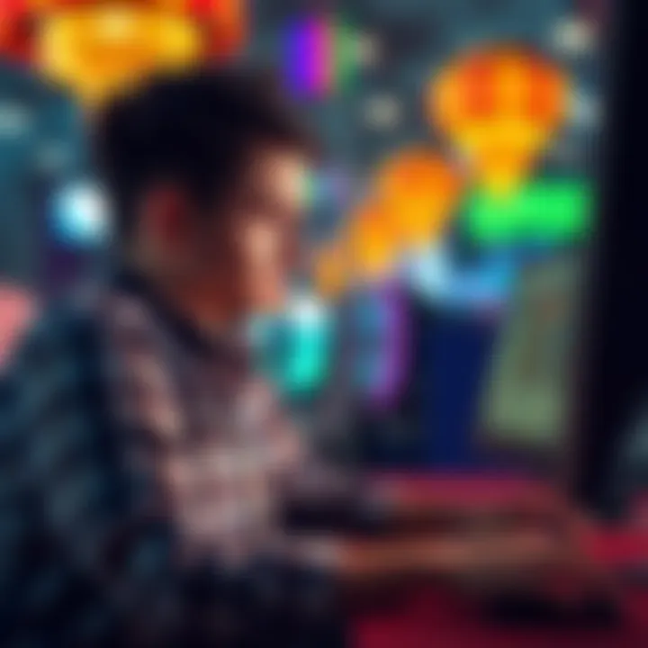 Player waiting for casino refund A frustrated person sitting in front of a computer, looking at an email about a casino refund request