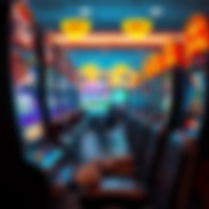 A person sitting at a casino slot machine looking excited after a big win before showing disappointment after losing.