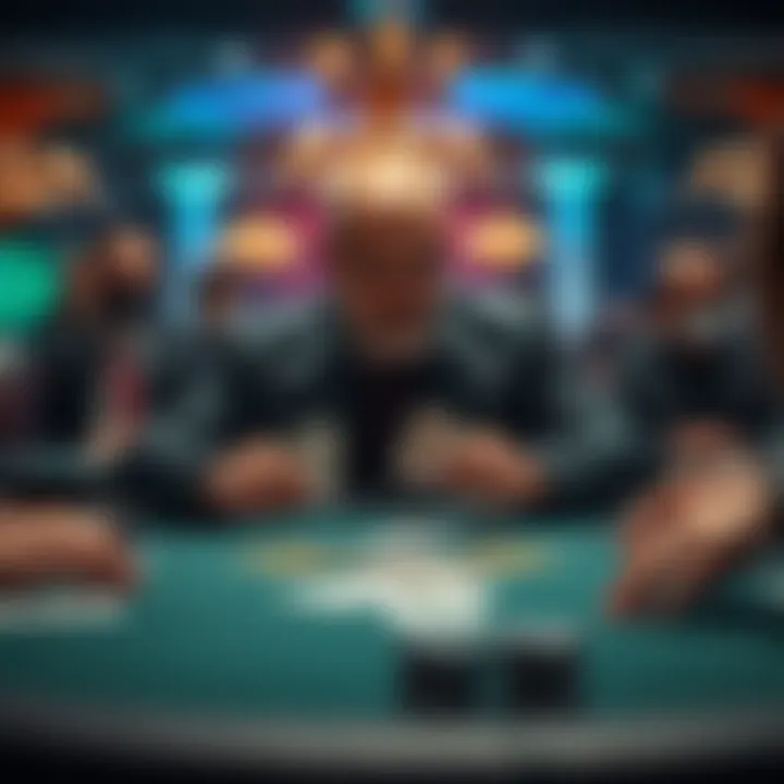 A poker table showing a player with only three cards instead of four during a Bomb Pot situation, discussing rules with other players.