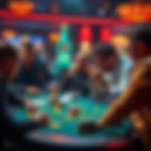 A group of players displaying poor behavior at a live gaming table, with one player visibly upset and another arguing with the dealer.