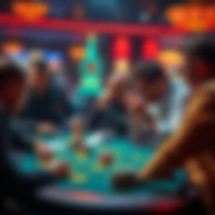 A group of players displaying poor behavior at a live gaming table, with one player visibly upset and another arguing with the dealer.