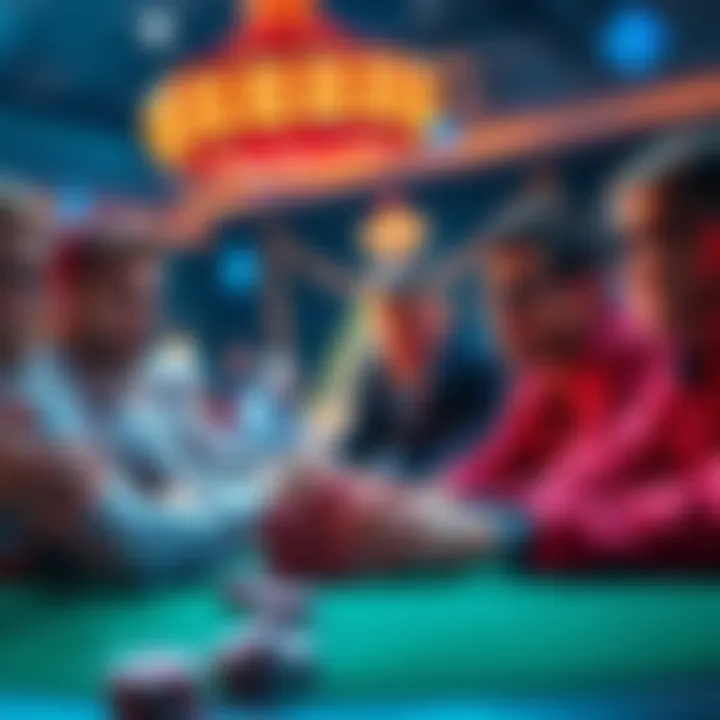 Group of players sharing ideas on how to improve online casinos, focusing on faster payouts and user experience.